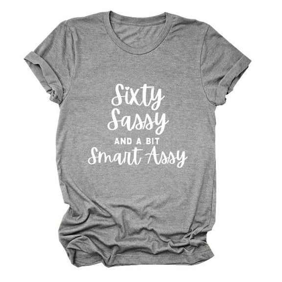 DHFJKG Womens Casual Short Sleeve T Shirt Crew Neck Letter Printed Top Everyday Wear Summer Loose Fit Tee Soft Tops