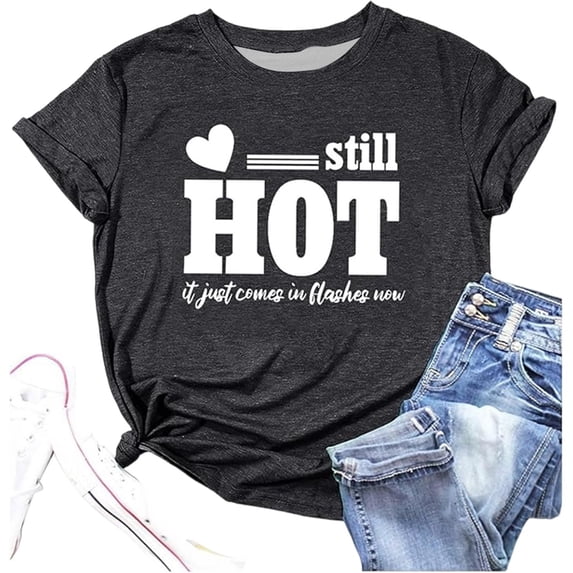 DHFJKG Womens Crew Neck T Shirts Casual Short Sleeve Letter Printed Loose Fit Summer Top For Everyday Wear Soft Tops