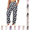 thumbnail image 1 of DHFJKG Womens Halloween Pajama Pants Ladies Pumpkin Ghost Pajamas Cute Soft Loungewear Pants, 1 of 4