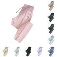 thumbnail image 1 of DHFJKG Womens Hiking Sweatpants Quick Dry Loose Fit Joggers Ankle-Tied Drawstring Pants With Zipper Pockets For Workout Athletic Running Soft Trousers, 1 of 4