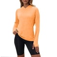 thumbnail image 1 of DHFJKG Womens Long Sleeve Tops With Thumb Hole Raglan Sleeve Hooded Fitness Lightweight Pullover Training Running Yoga Workout Comfort Tops, 1 of 7