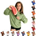 thumbnail image 1 of DHFJKG Womens Mens Hoodies With Large Pockets Long Sleeve Sweatshirt Solid Color Loose Pullover Tops, 1 of 7