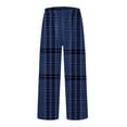thumbnail image 1 of DHFJKG Womens Pajama Pants Soft Flannel Plaid Sleepwear Bottoms Comfortable Loungewear Pj Pants Elastic Waist Loose Fit Trousers, 1 of 4
