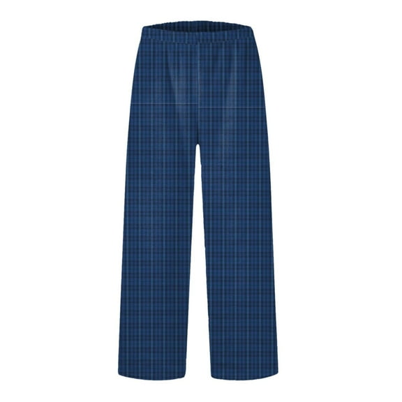 DHFJKG Womens Pajama Pants Soft Flannel Plaid Sleepwear Bottoms Comfortable Loungewear Pj Pants Elastic Waist Loose Fit Trousers