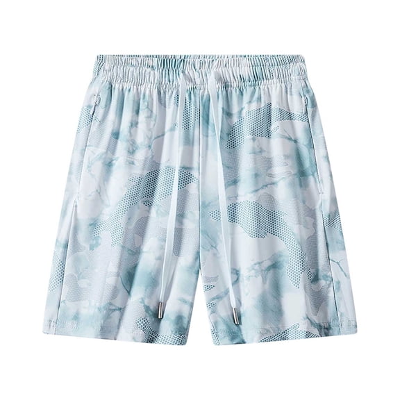 DHFJKG Womens Running Shorts Lightweight Summer Quick Dry Tie Dye Athletic Workout Drawstring Shorts Soft Bottoms