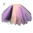 thumbnail image 1 of DHFJKG Womens Skirts Pleated Colorful Mesh Mini Ball Gown Skirt Carnival Party Dance Tutu Trendy Skirt, 1 of 2