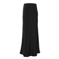 thumbnail image 1 of DHFJKG Womens Skirts Silk Satin Maxi Flared Skirt High Waist Slim Fit Evening Party Dress Long Trendy Skirt, 1 of 9