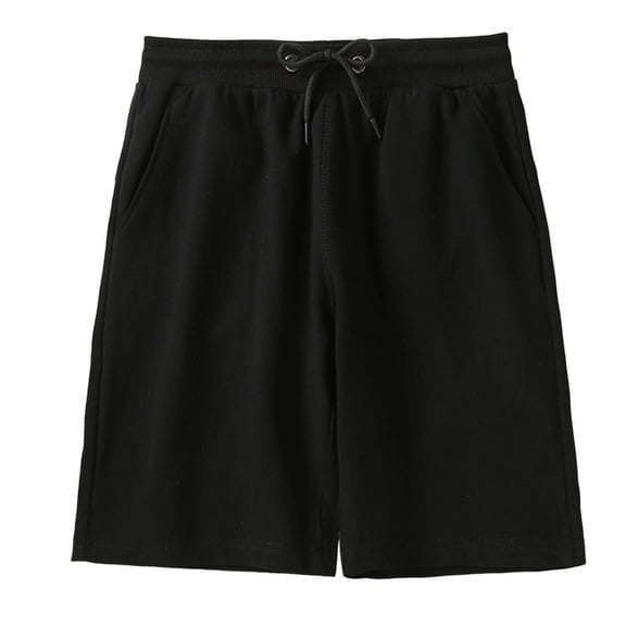 DHFJKG Womens Sweat Shorts Loose Fit Straight Leg Solid Color Drawstring Shorts For Workout Gym Stylish Bottoms