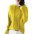 thumbnail image 1 of DHFJKG Womens Sweaters Knitted Hoodie Casual Solid Color Raglan Long Sleeve Soft Pullover Spring Comfortable Clothes For Ladies Warm Tops, 1 of 5