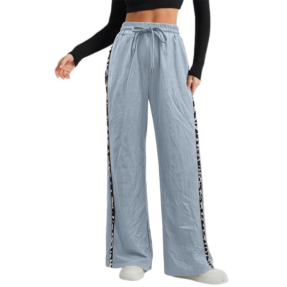 DHFJKG Womens Sweatpants Drawstring Waist Wide Leg Jogger Pants With Animal Print Design Comfortable Relaxed Fit Athletic Sweat Pants With Pockets Stylish Trousers