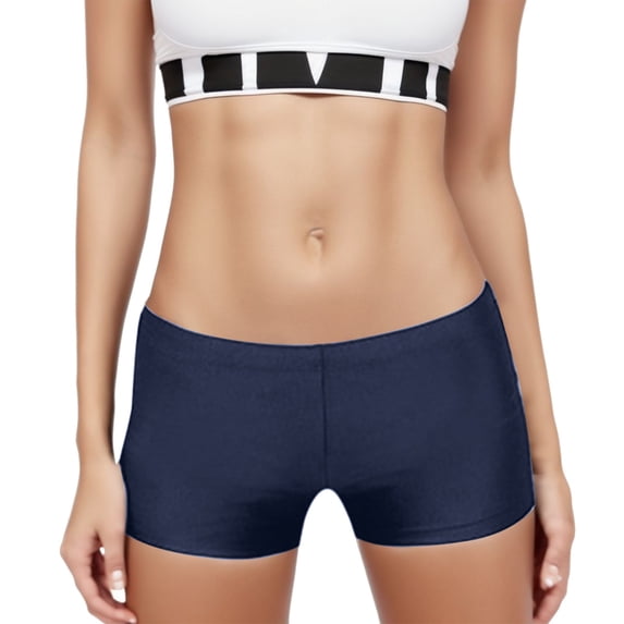 DHFJKG Womens Swim Shorts Low Rise Solid Color Swimwear Bottoms Surfing Water Sports Shorts Trendy Beachwear