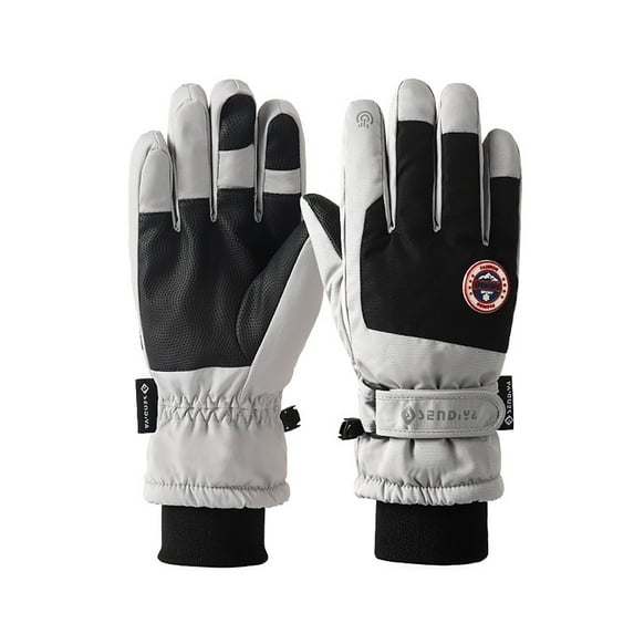 DHFJKG Womens Winter Waterproof Ski Gloves Thermal Insulated Five Finger Touchscreen Design For Outdoor Play Skiing Cold Weather Comfort Mitten