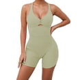 thumbnail image 1 of DHFJKG Womens Workout Romper Backless Yoga Short Jumpsuit Summer Gym Athletic Outfit Activewear Sleeveless V Neck Soft Fitness Comfortable Onesie, 1 of 9