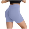 thumbnail image 1 of DHFJKG Womens Workout Seamless Ruched Shorts High Waisted Gym Yoga Buttery Soft Strethcy Shorts Athleisure Trousers, 1 of 5