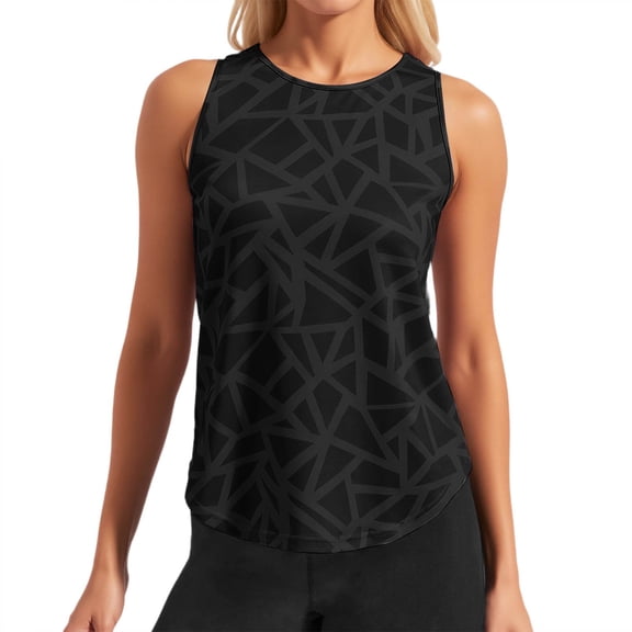 DHFJKG Womens Workout Tank Tops Summer Loose Fit Sleeveless Yoga Athletic Shirts Crew Neck Breathable Running Gym Clothes Comfy Top