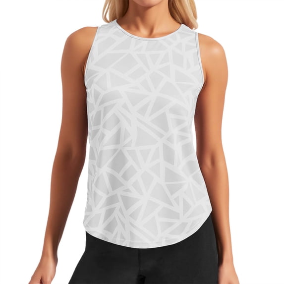 DHFJKG Womens Workout Tank Tops Summer Loose Fit Sleeveless Yoga Athletic Shirts Crew Neck Breathable Running Gym Clothes Versatile Top