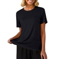 thumbnail image 1 of DHFJKG Womens Workout Tops Short Sleeve Athletic Running Shirts Breathable Solid Color Loose Fit Basic Tee For Yoga Gym Sports Stylish Top, 1 of 5