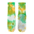 thumbnail image 1 of DHFJKG Womens Yoga Socks With Grippers Tie Dye Mid Calf Sports Socks Summer Barefoot Workouts Sock, 1 of 2