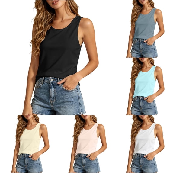 DHFJKG Workout Tank Tops For Women Rash Guard Lightweight Yoga Running Irregular Hem Summer Basic Top Gym Fitness Activewear