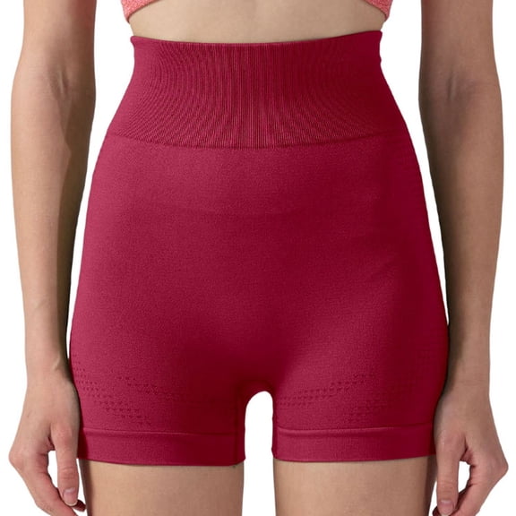 DHFJKG Yoga Bike Shorts For Women High Waist Tummy Control Workout Fitness Running Compression Athletic Shorts Cozy Trousers