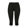 thumbnail image 1 of DHFJKG Yoga Capri Leggings Women With Side Pockets Sports Workout Running Pants Athletic Fitness High Waisted Athleisure Trousers, 1 of 6