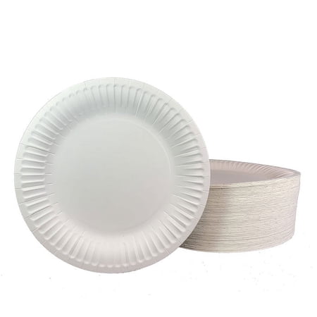 DHG Professional' The "Heavy Weight" Standard 9-Inch Grease Resistant Paper Plates Coated, White 125 Plates