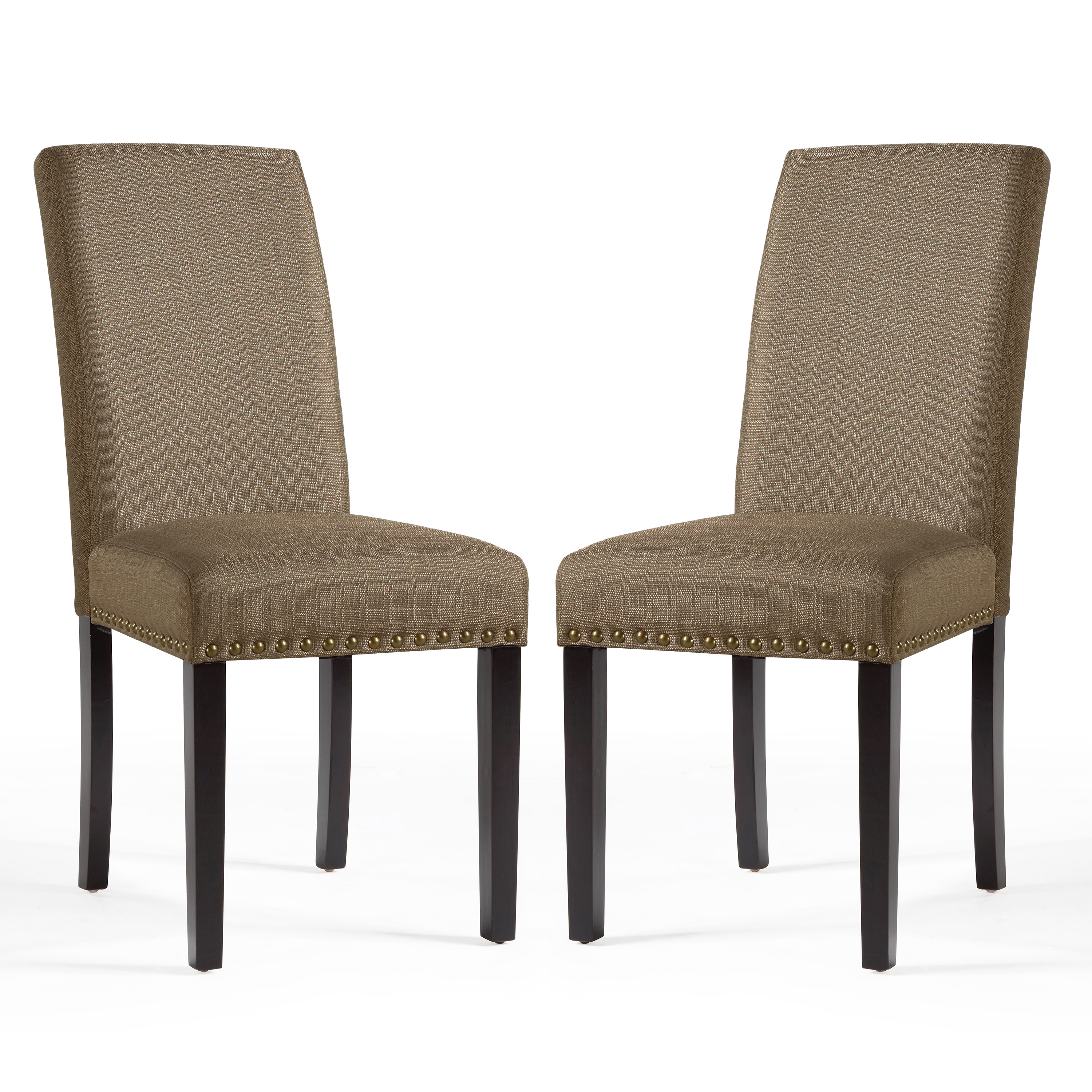DHI Nice Nail Head Upholstered Dining Chair, 2 Pack, Multiple Colors - image 1 of 7