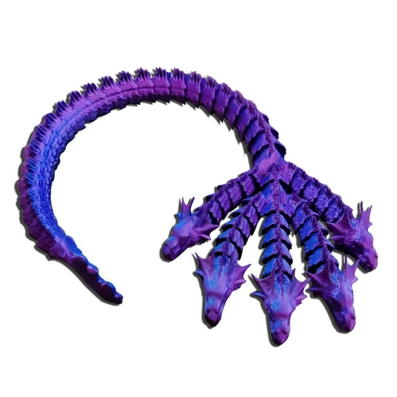 DHKATR 3D Printing Five Head Dragon Crystal Dragon Decoration Hand Toy Dragon Egg Clearance