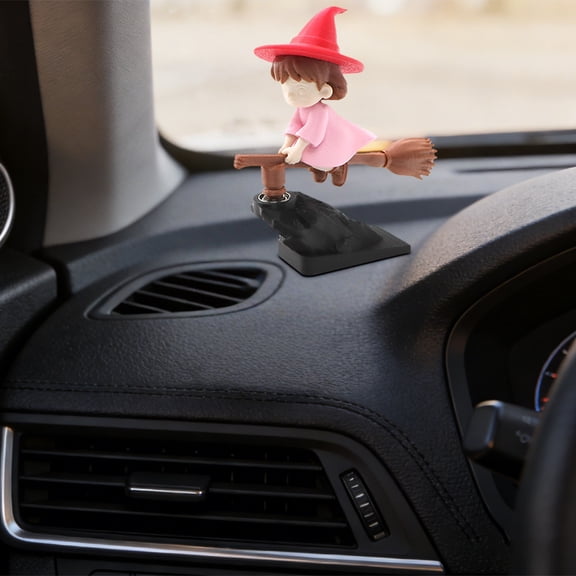 DHKATR Broomstick Car Collectible Figurines Motion Activated Car Decor That Drifts & Spins Fun For Car Enthusiasts Clearance