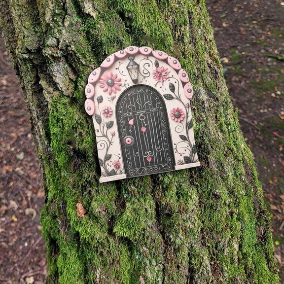 DHKATR New Patio Fairy Door Garden Wooden Decoration Outdoor Decoration Wooden Crafts Small Door Clearance