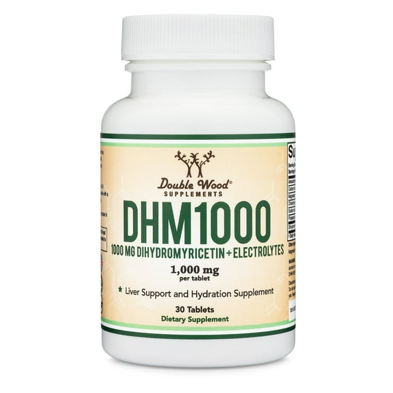 DHM 1000 - 30 x 1000 mg tablets - Dihydromyricetin and Electrolyte Supplement