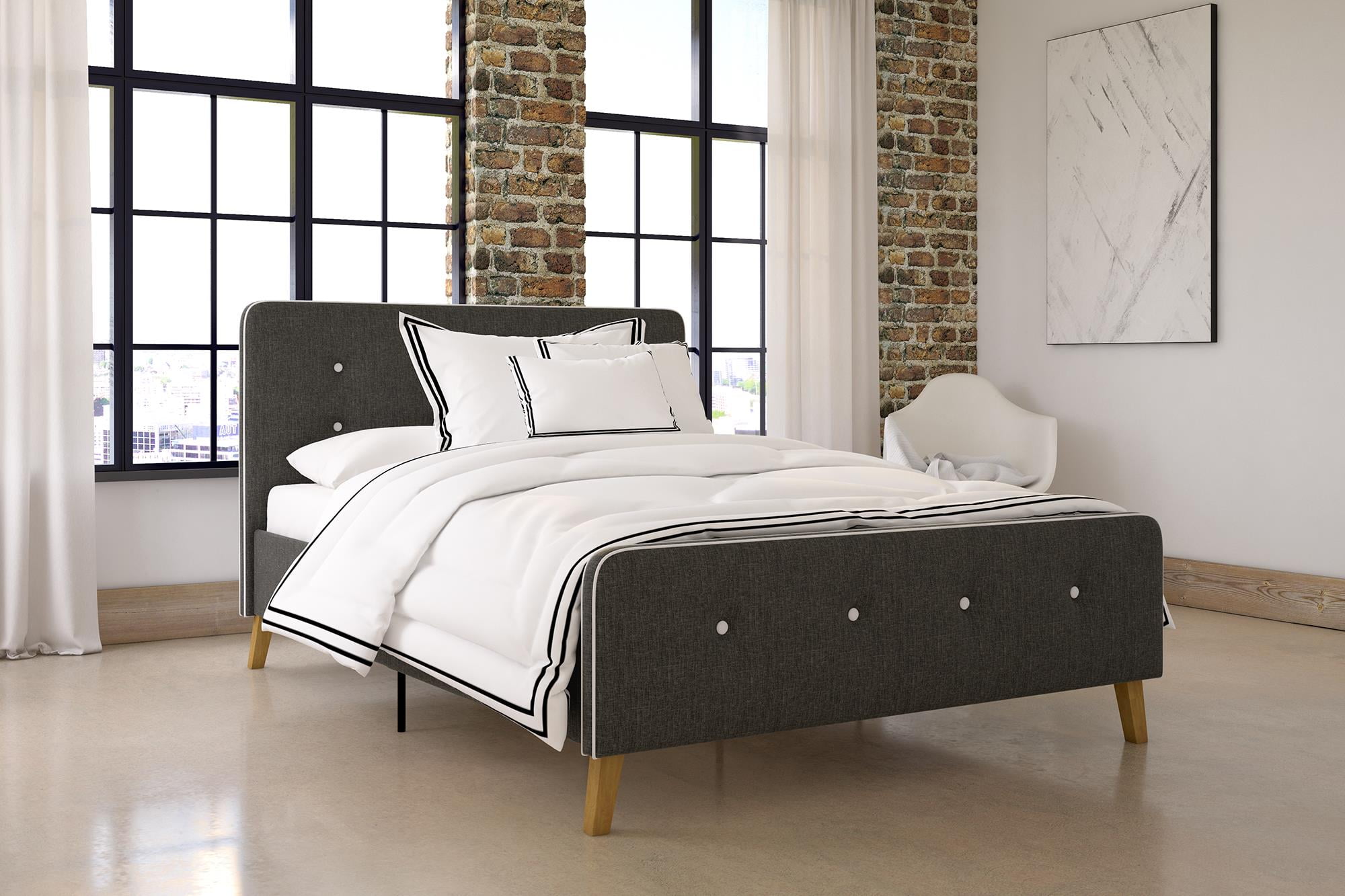DHP Ashby Bed, Grey Linen Full