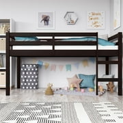 DOREL LIVING DHP Benson Junior Twin Loft Bed, Espresso