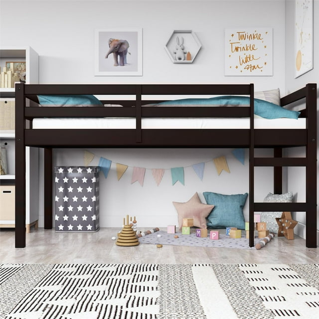 DHP Benson Junior Twin Loft Bed, Espresso