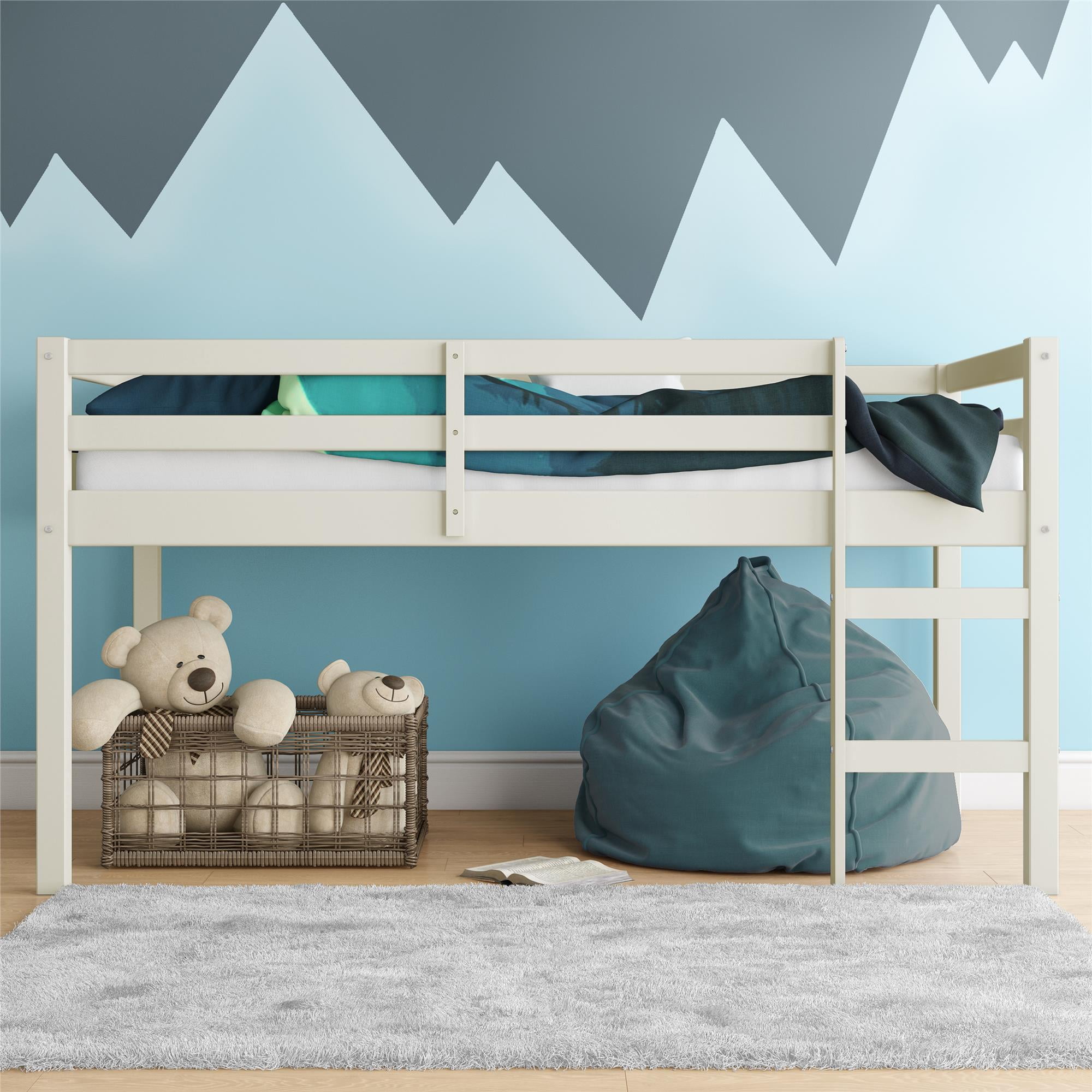 DHP Benson Junior Twin Loft Bed White