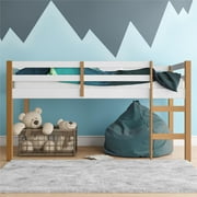 DOREL LIVING DHP Benson Junior Twin Size Wooden Loft Bed, Natural and White