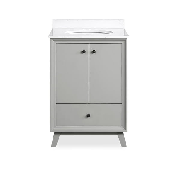 DHP Bleeker 24 Inch Bathroom Vanity, Gray