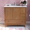 thumbnail image 1 of DHP Bleeker 36 Inch Bathroom Vanity w/ Sink, Chocolate Spice, 1 of 22