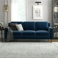 thumbnail image 1 of DHP Bryanna 3 Seater Sofa , Blue Velvet, 1 of 14