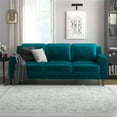 thumbnail image 1 of DHP Bryanna 3 Seater Sofa , Green Velvet, 1 of 14