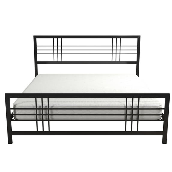 DHP Burbank Metal Bed, Black, King