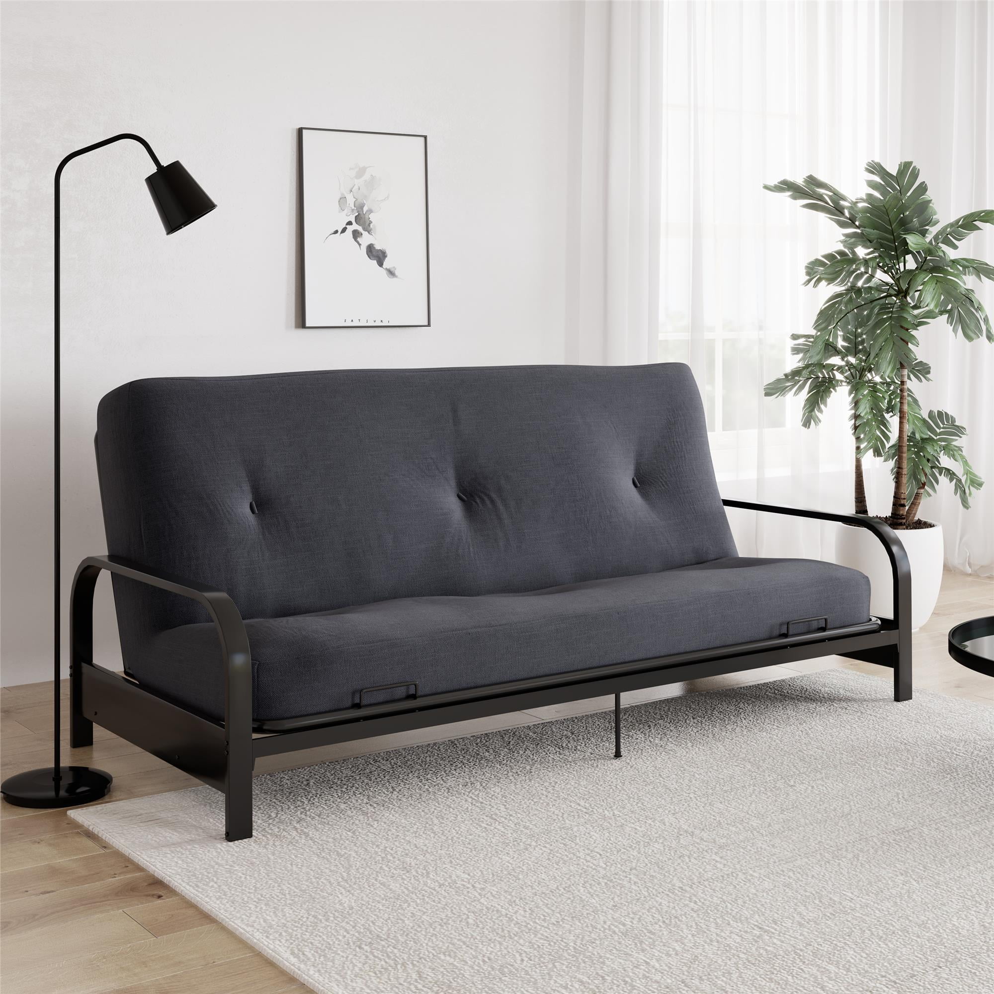 Futon mattress guest spare room sofa bed cheap full size couch comfortable