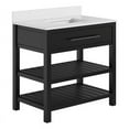 thumbnail image 1 of DHP Camden 36” Bathroom Vanity, Black with Dark Pewter Towel Rack, 1 of 15