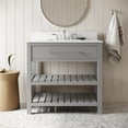 thumbnail image 1 of DHP Camden 36” Bathroom Vanity, Gray with Silver Towel Rack, 1 of 15