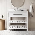 thumbnail image 1 of DHP Camden 36” Bathroom Vanity, White with Black Towel Rack, 1 of 15
