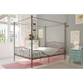 thumbnail image 1 of DHP Canopy Metal Bed, Full, Pewter, 1 of 18