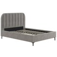 thumbnail image 1 of DHP Carter Upholstered Bed in Gray Velvet in Full (Parent), 1 of 14