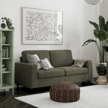 DHP Cooper 3 Seater Sofa, Gray Linen
