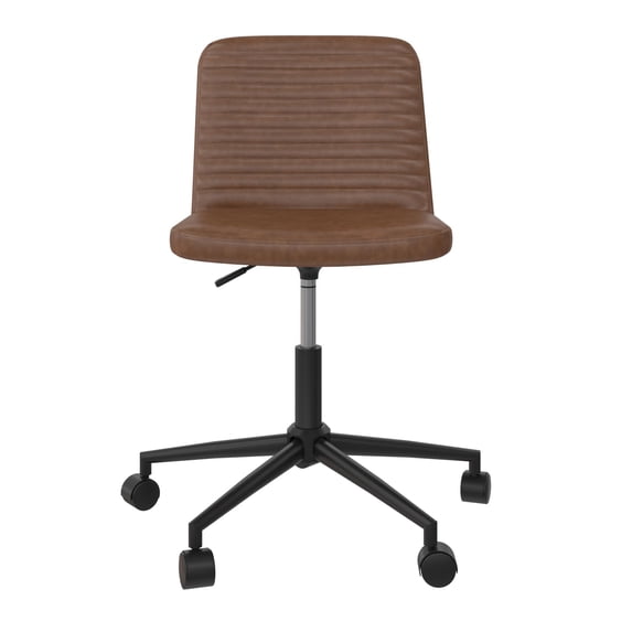 DHP Corey Office Chair, Camel Faux Leather