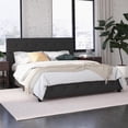 thumbnail image 1 of DHP Dakota Upholstered Platform Bed, Queen, Gray Faux Leather, 1 of 18